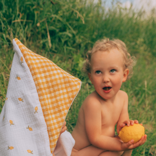 Cape de bain | Vichy Citronnade